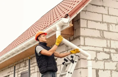Pose et remplacement de gouttières à Hottviller